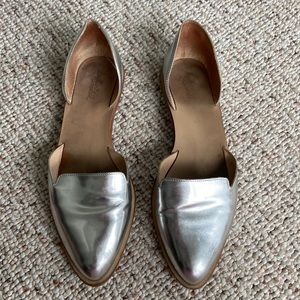Loeffler Randall Silver D'Orsay Flats
